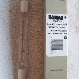 Damar Quartz Capsule 150T3QCL 150 W 130V Tunsten Halogen 6631A China Delicate